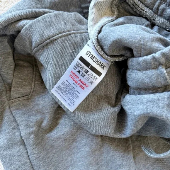 Gymshark Mens Grey Joggers Sweatpants Tapered Fit Size Large - Picture 6 of 9